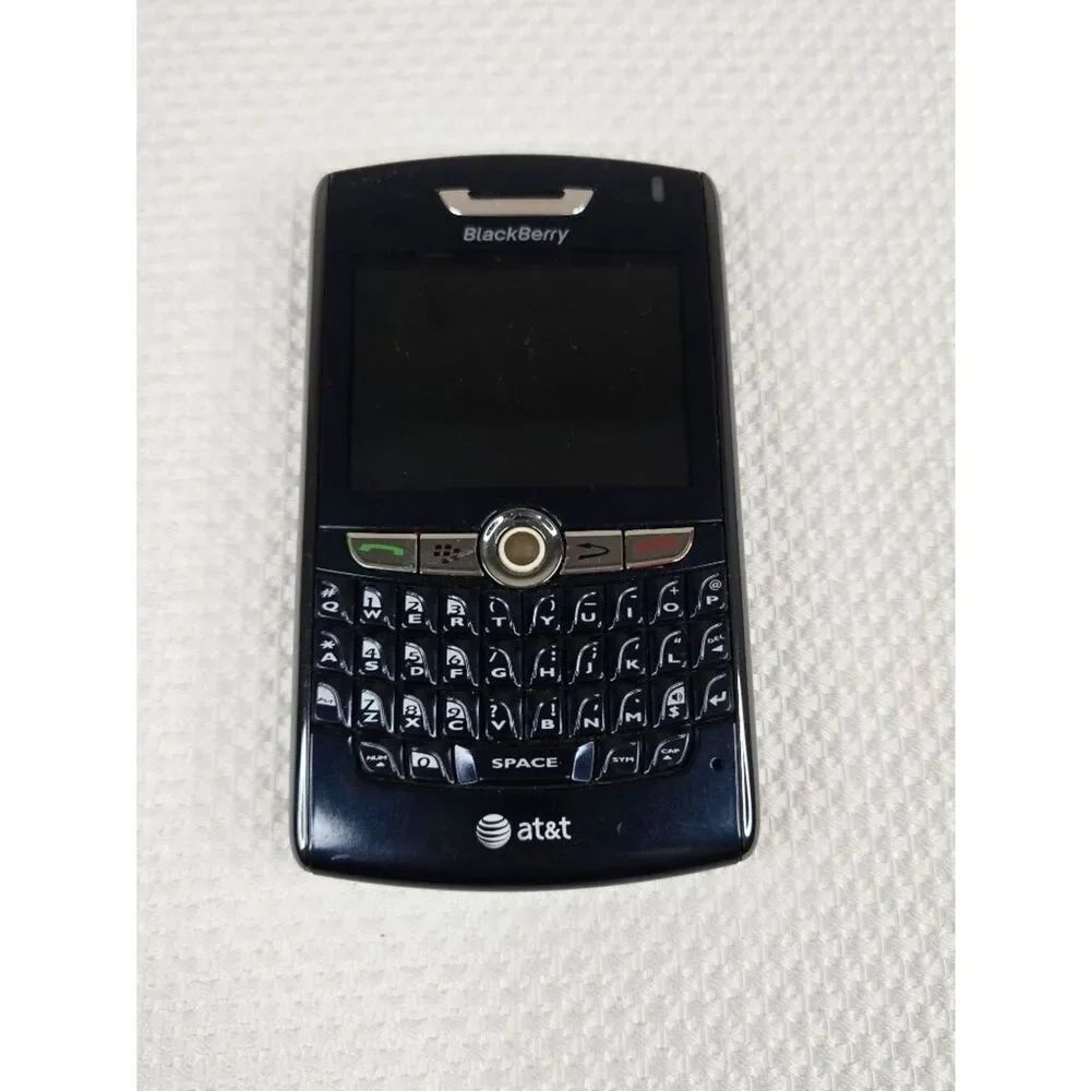 BlackBerry 8800 AT&T Smartphone QWERTY Keyboard Black For Parts Untested